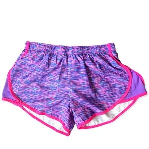 90 degree by Reflex athletic lined running shorts pink and purple size small S